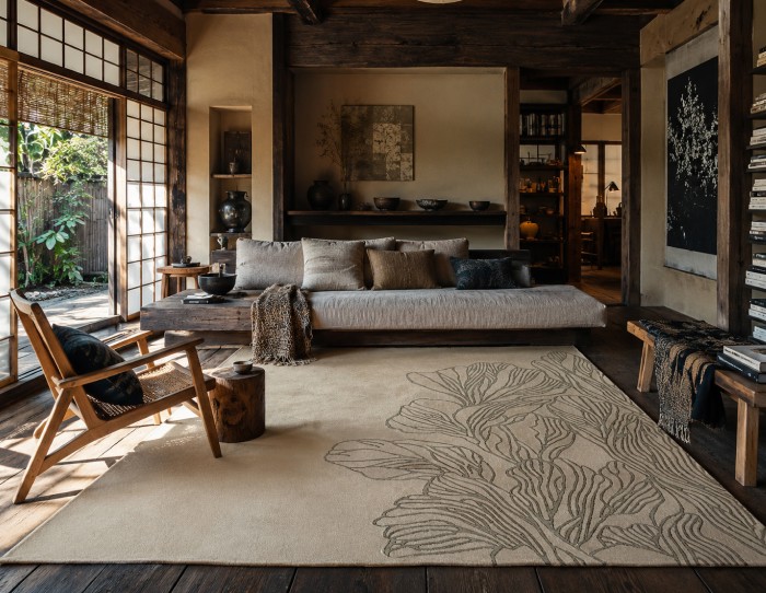 beige rug